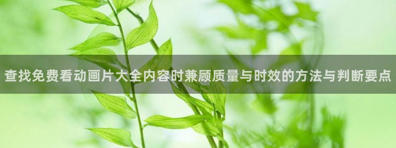 漫蛙海：查找免费看动画片大全内容时兼顾质量与时效的方法与判断要点配图