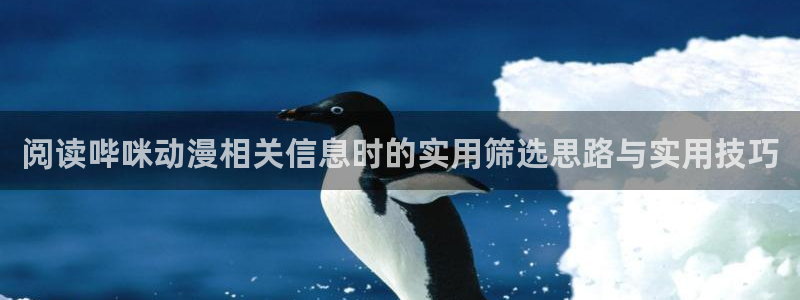 漫蛙蛇:阅读哔咪动漫相关信息时的实用筛选思路与实用技巧配图
